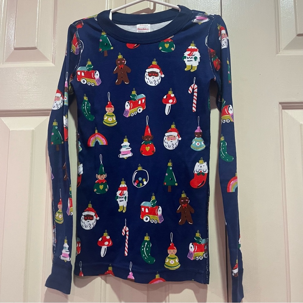Hanna Andersson Heirloom Ornaments Pajama Top Size 10 Unisex